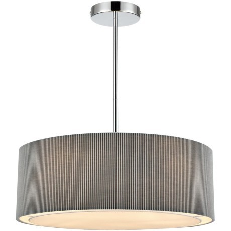8111/5 MODERNI LN25 хром/серый, металл/текстиль Люстра подвесная E14 5*40W 220V ZIGRISA