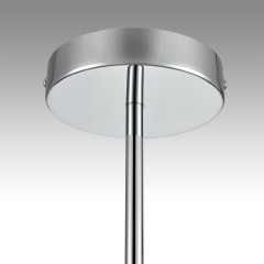 8111/5 MODERNI LN25 хром/серый, металл/текстиль Люстра подвесная E14 5*40W 220V ZIGRISA