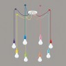 Разноцветный Светильник подвесной "паук" E27 8*60W 220V Lumion LOTTE 3719/8