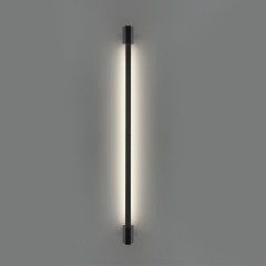 359890 Черный уличный настенный светодиодный линейный светильник 90см (с пов. плафоном) IP54 9Вт 4000К 380Лм CRI80 Novotech VESPERA