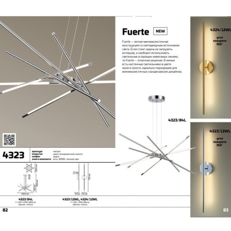 Бра светодиодное Fuerte 4324/12WL
