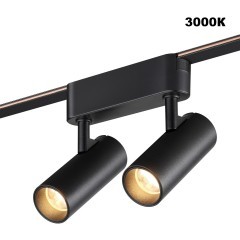 359469 Трековый ременный светодиодный SMART светильник c доп. механическим перекл. цветности Novotech EASY CRI90+ 3000-6000К 560Лм 28° 12W TUYA, Алиса, Wi-Fi