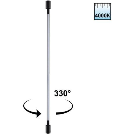 359891 Черный уличный настенный светодиодный линейный светильник 120см (с пов. плафоном) IP54 12Вт 4000К 580Лм CRI80 Novotech VESPERA