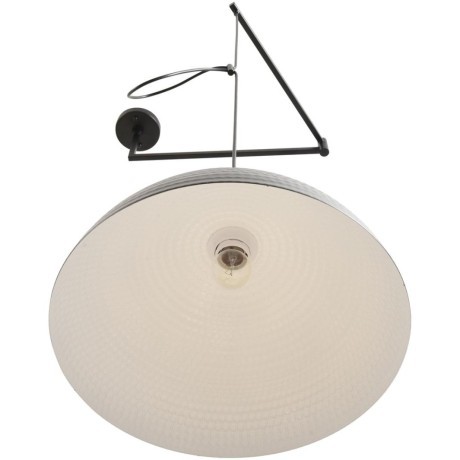 8321/1C Подвесной светильник с черным рельефным плафоном и регулировкой высоты зажимом провода под лампу E27 макс 60W 220V Lumion ARMINA