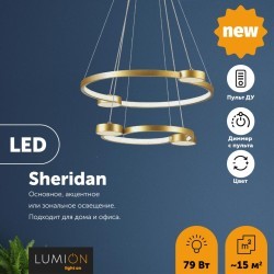 Подвесная люстра светодиодная диммируемая с пультом Sheridan 5247/79L