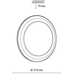Настенно-потолочный светильник Sonex 7617/DL SETTA IP43 светодиодный LED 48W
