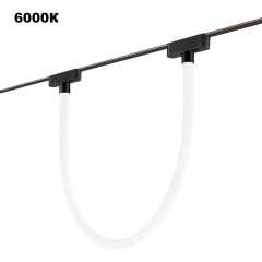 359476 Трековый ременный светодиодный SMART светильник c доп. механическим перекл. цветности Novotech EASY CRI90+ 3000-6000К 580Лм 360° 14W TUYA, Алиса, Wi-Fi