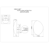 Odeon Light MARBELLA 6684/10WL Настенный LED-светильник органический минимализм, 10Вт, 800Лм, CCT перекл. цветовой температуры на корпусе 3000/3500/4000К, CRI90, 220В, IP20, белый алебастр и бронзовый металл, высота 220 мм, ширина 153 мм, глубина 77 мм