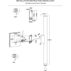 7105/10WL Уличный настенный светильник Odeon Light NATURE IP54 LED 10W 3000K 85-265V TUBUS
