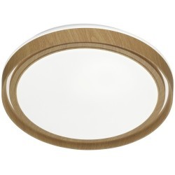 Светильник пластик/корич. под дер. LED 48Вт 4000K D390 IP43 Sonex RUX WOOD 7640/DL