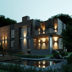 Настенный светильник IP65 LED 16W 3000K 45° Odeon Light LONG 7071/16WL