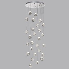 Люстра каскадная LED 120W 4000K 6000Лм Odeon Light JEMSTONE 5084/120L