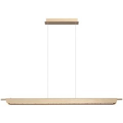 7018/40LA HIGHTECH Подвесной светильник c сенсорн. включением цв. тем-ры 2700-4000-5500K металл/акрил под латунь брашинг IP20 40W CRI 90 220V PUNTO