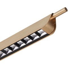 7018/40LA HIGHTECH Подвесной светильник c сенсорн. включением цв. тем-ры 2700-4000-5500K металл/акрил под латунь брашинг IP20 40W CRI 90 220V PUNTO