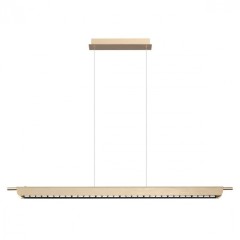 7018/40LA HIGHTECH Подвесной светильник c сенсорн. включением цв. тем-ры 2700-4000-5500K металл/акрил под латунь брашинг IP20 40W CRI 90 220V PUNTO