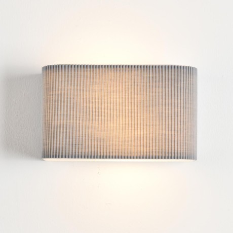 8328/2W Настенный светильник, бра, с серым текстильным плафоном шириной 20см, под сменные лампы E14 2x40W 220V Lumion GOFERA