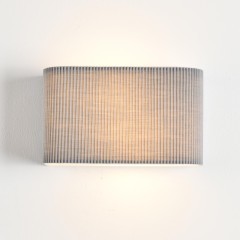 8328/2W Настенный светильник, бра, с серым текстильным плафоном шириной 20см, под сменные лампы E14 2x40W 220V Lumion GOFERA