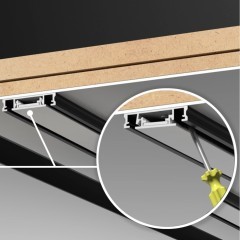 Плоский 2м накладной магнитный шинопровод толщиной 5.5мм Novotech Smal 135195