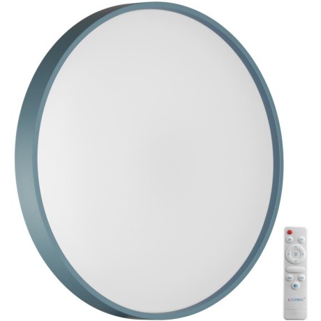 7745/DL COLOR SN Светильник светодиодный потолочный пластик/белый/синий LED 48Вт 3000-6000К D380 IP43 пульт ДУ MAVIC