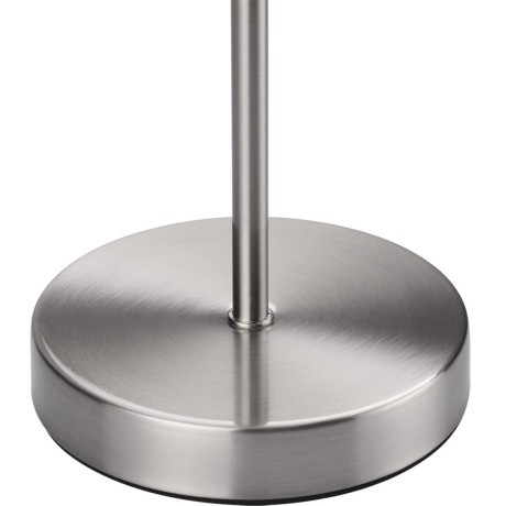 8250/1T MODERNI LN25 000  никель/бежевый, металл/текстиль Настольная лампа Е27 60W 220V NIKKI