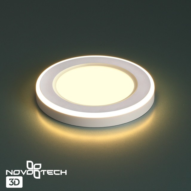 Светильник встраиваемый светодиодный (три сценария работы) IP20 LED 3000К 6W+3W 630Лм SPAN 359018
