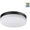 Novotech OPAL STREET 359729 Уличный круглый настенно-потолочный LED-светильник, перекл. 12/15/18Вт, макс. 1890Лм, CCT перекл. цветовой температуры внутри корпуса 2700/3200/4000К, CRI90, 180-265В, IP65, черный поликарбонат, диаметр 204 мм, высота 45 мм