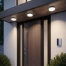 Novotech OPAL STREET 359729 Уличный круглый настенно-потолочный LED-светильник, перекл. 12/15/18Вт, макс. 1890Лм, CCT перекл. цветовой температуры внутри корпуса 2700/3200/4000К, CRI90, 180-265В, IP65, черный поликарбонат, диаметр 204 мм, высота 45 мм
