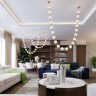 Подвесной дизайнерский светильник Odeon Light LED 64W 4000K 3520Лм CRYSTAL 5008/64L
