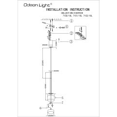 Подвесной светильник IP20 LED 10W 800Лм 3000K 180° LASLO 7150/10L