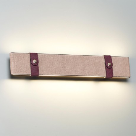 6630/25WL HIGHTECH ODL24 металл/эко-кожа/ткань/акрил черный/бордовый/бежевый Настенный светильник IP20 LED 25W 3000K 220V VINCENT