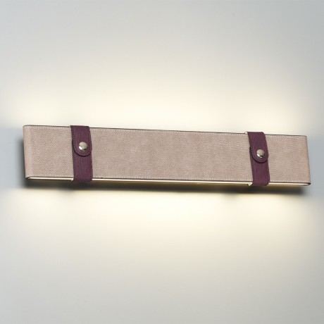 6630/25WL HIGHTECH ODL24 металл/эко-кожа/ткань/акрил черный/бордовый/бежевый Настенный светильник IP20 LED 25W 3000K 220V VINCENT