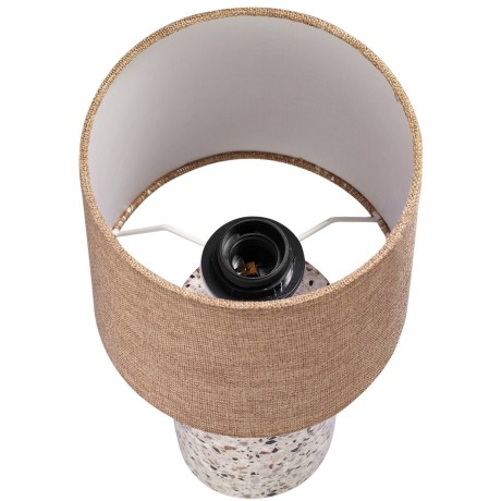 8141/1T MODERNI LN25 бежевый/коричневый, керамика/текстиль Настольная лампа Е27 1*60W 220V TERAZIO