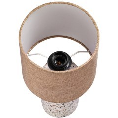 8141/1T MODERNI LN25 бежевый/коричневый, керамика/текстиль Настольная лампа Е27 1*60W 220V TERAZIO