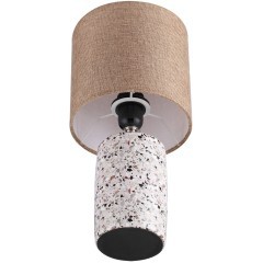 8141/1T MODERNI LN25 бежевый/коричневый, керамика/текстиль Настольная лампа Е27 1*60W 220V TERAZIO