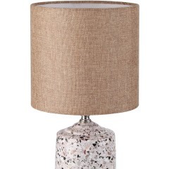 8141/1T MODERNI LN25 бежевый/коричневый, керамика/текстиль Настольная лампа Е27 1*60W 220V TERAZIO