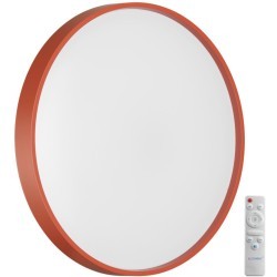 7744/EL COLOR SN Светильник светодиодный потолочный пластик/белый/красный LED 70Вт 3000-6000К D480 IP43 пульт ДУ MAVIC
