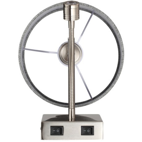 8251/2W MODERNI LN25 000 никель/серый, металл/текстиль бра Е14 40W + LED 3W 4000K 220V NIKKI