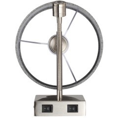 8251/2W MODERNI LN25 000  никель/серый, металл/текстиль бра Е14 40W + LED 3W 4000K 220V NIKKI