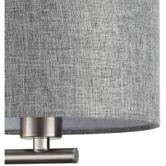 8251/2W MODERNI LN25 000  никель/серый, металл/текстиль бра Е14 40W + LED 3W 4000K 220V NIKKI