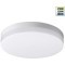 Novotech OPAL STREET 359727 Уличный круглый потолочный LED-светильник, перекл. 20/25/30Вт, макс. 3140Лм, CCT перекл. цветовой температуры внутри корпуса 2700/3200/4000К, угол 120°, CRI90, 180-265В, IP65, белый поликарбонат, диаметр 264 мм, высота 45 мм