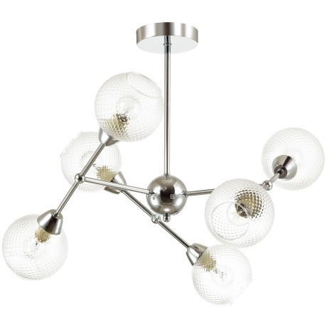  Люстра на штанге E14 6*40W 220V EVERLY 4438/6C