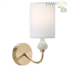 6590/1W CLASSI LN24 латунь/мятный зеленый, металл, керамика/текстиль Бра E14 1*40W 220V ANRI