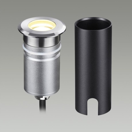 Встраиваемый грунтовый светильник IP67 LED 3W 3000K 12V/24V Odeon Light INGRO (нужен драйвер 357781/357782) 6660/1GL3
