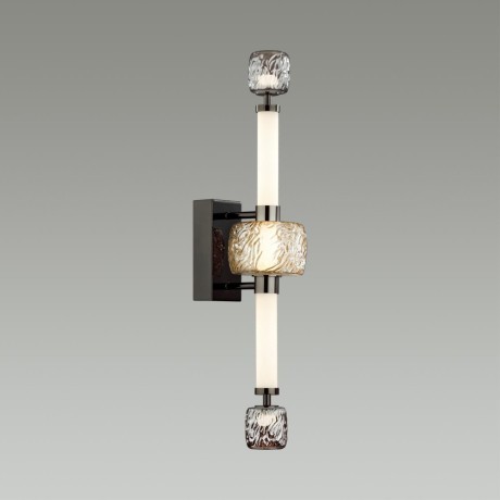 5427/28WL L-VISION ODL_EX24 21 черный хром/белый/дымчатый/коньячный/металл/стекло/акрил Бра LED 28W 3000K KLIFF