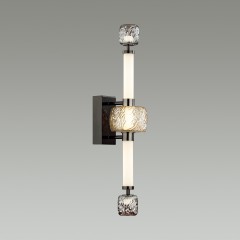 5427/28WL L-VISION ODL_EX24 21 черный хром/белый/дымчатый/коньячный/металл/стекло/акрил Бра LED 28W 3000K KLIFF