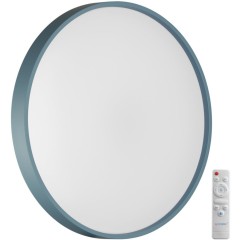 7745/EL COLOR SN Светильник светодиодный потолочный пластик/белый/синий LED 70Вт 3000-6000К D480 IP43 пульт ДУ MAVIC