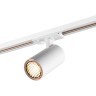 Novotech SELENE PORT 359900 Трековый однофазный двухжильный LED-светильник в стиле минимализм, 10Вт, 491Лм, 3000К, угол 36°, CRI90, UGR19, 220В, IP20, белый алюминий, поворот 355°/90°, длина 120 мм, ширина 55 мм, высота 87 мм