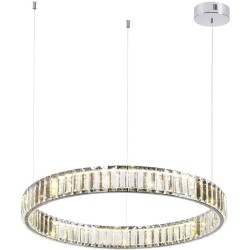 Люстра подвесная кольцевая хрустальная Odeon Light LED 36W 4000K 4280Лм VEKIA 4930/36L