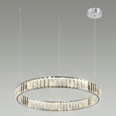 Люстра подвесная кольцевая хрустальная Odeon Light LED 36W 4000K 4280Лм VEKIA 4930/36L