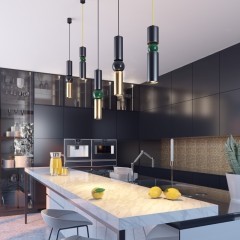 Подвесной светильник цилиндр Odeon Light 4075/5L SAKRA под лампу 1xGU10 1*5W